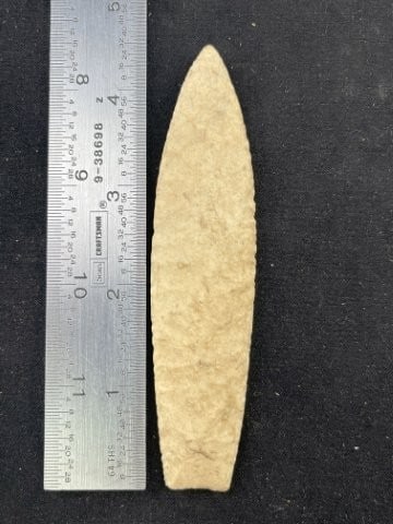 4 & 1/2" Agate Basin Indian Artifact Arrowhead (1 of 3)