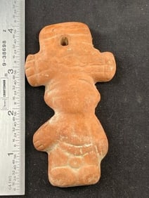 Human Effigy Pottery Pendant Indian Artifact Arrowhead