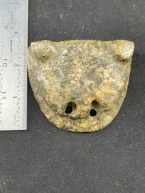 Stone Effigy Gorget Indian Artifact Arrowhead