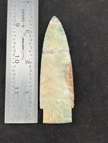 3 & 1/2" Scottsbluff beautiful material Indian Artifact Arrowhead
