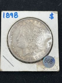 1898 Morgan Silver Dollar Coin