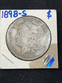 1898 S Morgan Silver Dollar Coin
