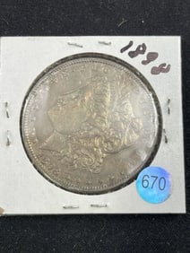 1898 Morgan Silver Dollar Coin