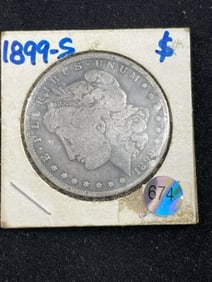 1899 S Morgan Silver Dollar Coin