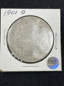 1901 O Morgan Silver Dollar Coin