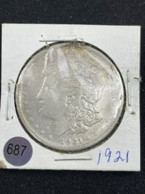 1921 Morgan Silver Dollar Coin