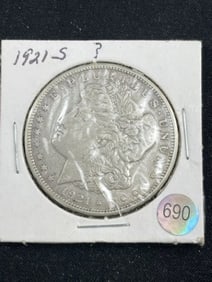 1921 S Morgan Silver Dollar Coin