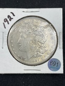 1921 Morgan Silver Dollar Coin