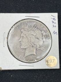 1922 S Peace Silver Dollar Coin