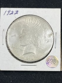 1922 Peace Silver Dollar Coin