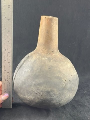 Caddo Water Bottle major repair Indian Artifact Arrowhead (1 of 5)