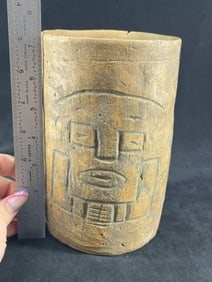 Pre-Columbian Pottery Vessel Indian Artifact Arrowhead