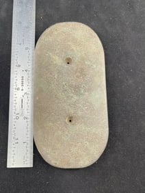 Stone Gorget Indian Artifact Arrowhead