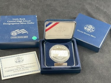 Little Rock Central High School Desegregation Silver Dollar