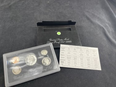 1993 United States Mint Silver Proof Set