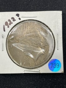 1922 Peace Silver Dollar Coin