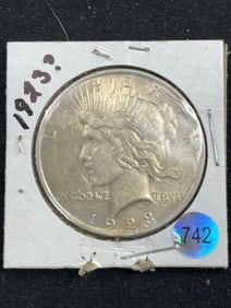 1923 Peace Silver Dollar Coin