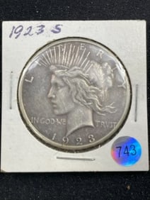 1923 S Peace Silver Dollar Coin
