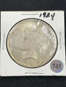 1924 Peace Silver Dollar Coin