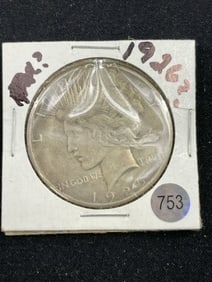 1926 Peace Silver Dollar Coin