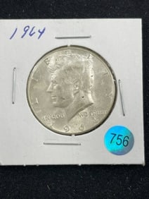 1964 Kennedy Half Dollar Silver Coin