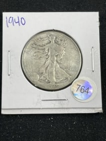 1940 Walking Liberty Half Dollar Silver Coin
