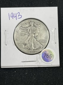 1943 Walking Liberty Half Dollar Silver Coin