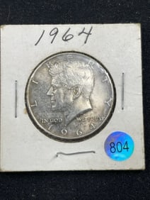1964 Kennedy Half Dollar Silver Coin