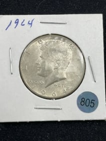 1964 Kennedy Half Dollar Silver Coin