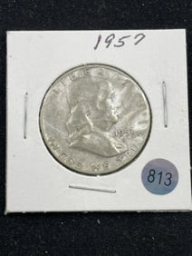 1957 Franklin Half Dollar Coin