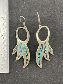 925 Sterling Silver & Turquoise Earings