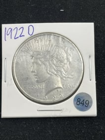 1922 D Peace Silver Dollar Coin