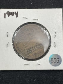 1944 20 Centavos Coin