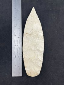 7&3/8 Agate Basin Indian Artifact Arrowhead