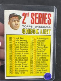 2nd Series Topps Baseball Check List