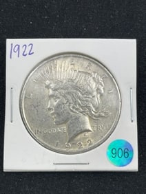 1922 Peace Silver Dollar Coin