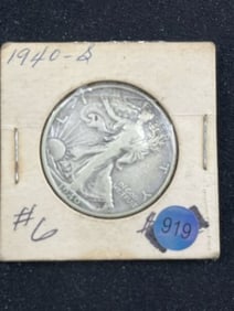 1940 Walking Liberty Half Dollar Silver Coin