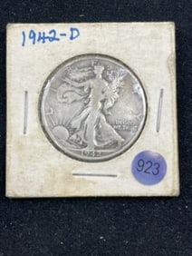 1942 Walking Liberty Half Dollar Silver Coin
