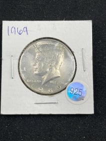 1969 Kennedy Half Dollar Silver Coin