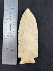 3&7/8 Greenbrier Indian Artifact Arrowhead