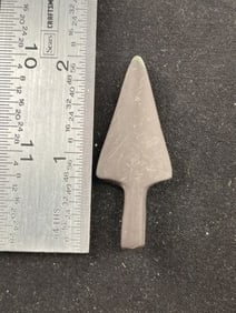 2 Slate Point Indian Artifact Arrowhead