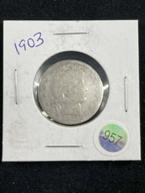 1903 Barber Quarter Dollar Coin