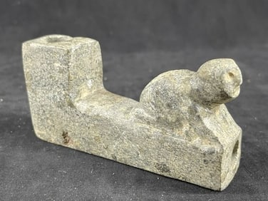Human Effigy Stone Pipe Indian Artifact Arrowhead