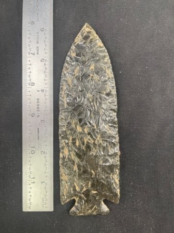 Obsidian Spear Head Indian Artifact Arrowhead (1 of 4)