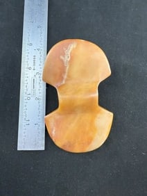 Beautiful Quartz Bannerstone Indian Artifact Arrowhead