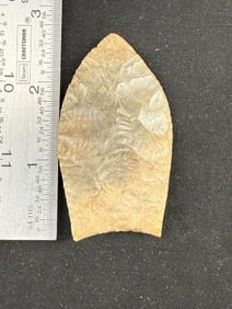 2 & 5/8" Clovis Indian Artifact Arrowhead