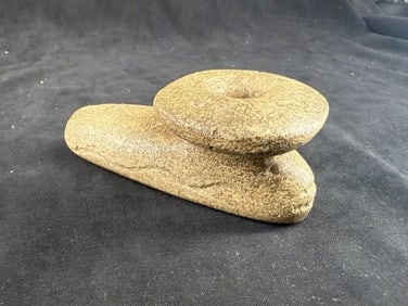 Engraved Stone Pipe Indian Artifact Arrowhead