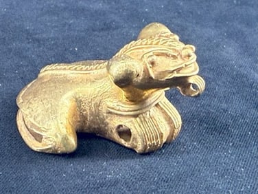 Tumbaga Tairona Gold Figurine UNKNOWN MATERIAL Indian Artifact Arrowhead
