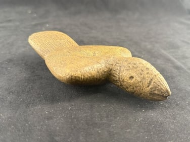 Bird Effigy Stone Pipe Indian Artifact Arrowhead
