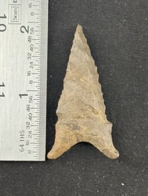 Dalton Indian Artifact Arrowhead